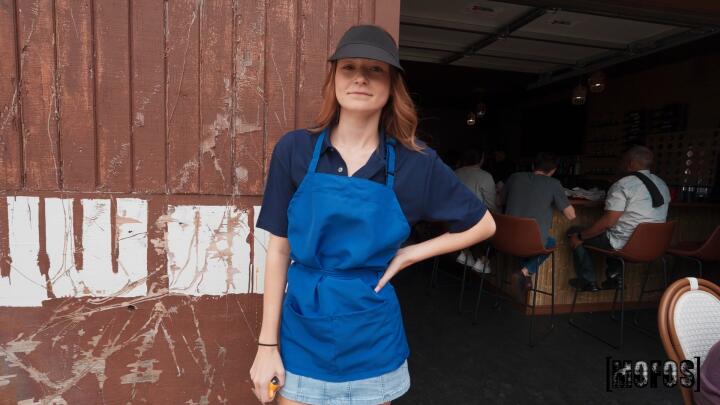 LetsPostIt - Della Cate and Tony Rubino - Waitress Breaks for BF's Big Sub