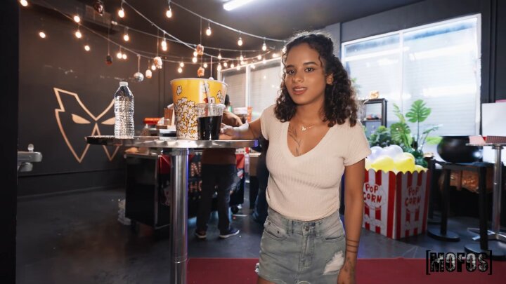 LetsPostIt - Isabella Jules and Lucas Frost - Movie Theater Flashing