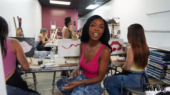 LetsPostIt - Munro Blaxxx and Tony Rubino - Painting Class Ass