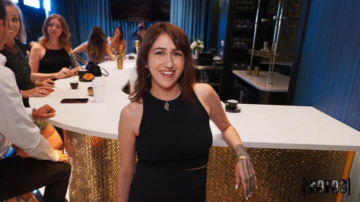 LetsPostIt - Tiny Khloe and Lucas Frost - Hotel Bartender Is a Flirt