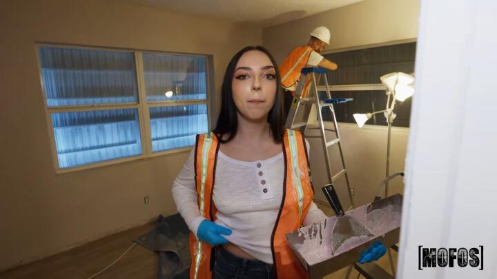 LetsPostIt - Scarlett Rosewood, Lucas Frost and Logan Xander - Tag Team on the Job Site