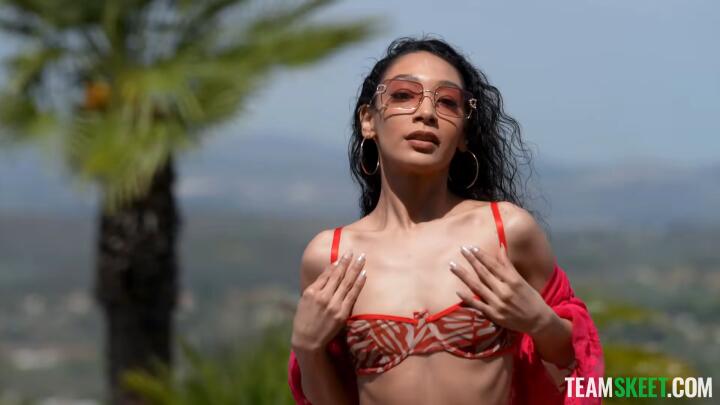 BlackValleyGirls - Sarah Lace - Cheating at School: Tiny Light-Skinned Brat Punished by Her Tutor