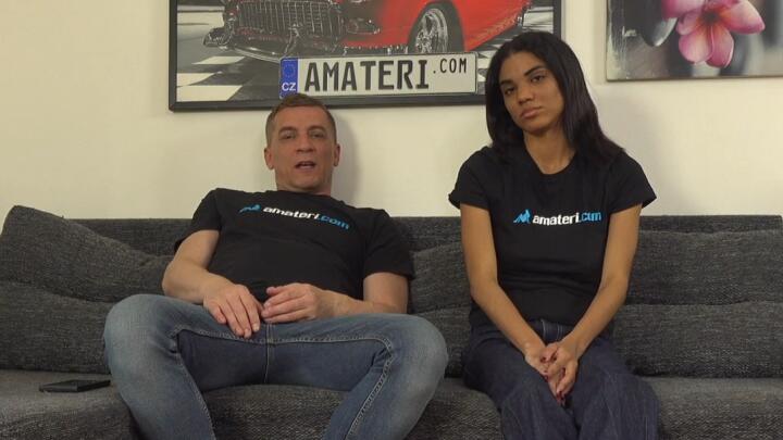 AmateriPremium E105 - Raya Velvet and Steve Q - Sexy amateur latina babe loves it hard