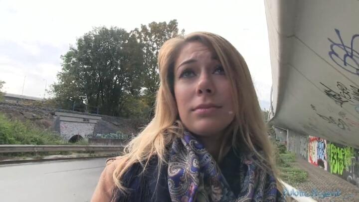 PublicAgent E245 - Ani - Blonde Opens Legs Outside for Cash