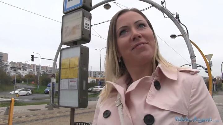 PublicAgent E250 - Bibi aka Bibi Fox - Cute Blonde Opens Legs for Free Transit