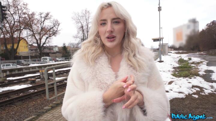 PublicAgent - Sunflower Doll and Martin Gun - Pretty British Blonde Facial