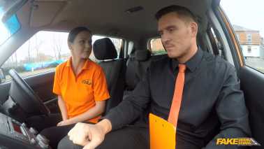 FakeDrivingSchool - Tina Kay - Backseat blowjobs and deep creampie